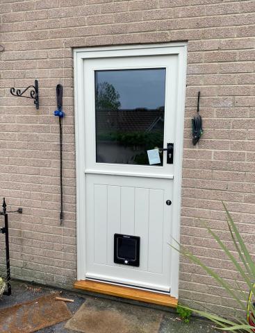 Stable door with sales cat flap